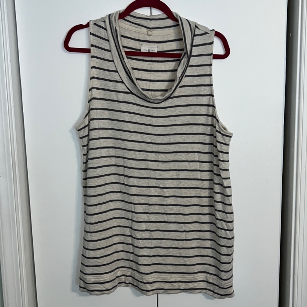 Lou & Grey Sleeveless striped tunic